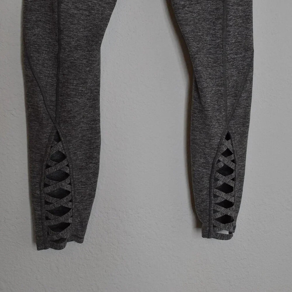 Lululemon Pure Practice Leggings Sz 6 Mid Rise Athleisure Yoga Workout Sporty - Picture 9 of 16